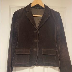 Theory size 4 brown corduroy blazer woman